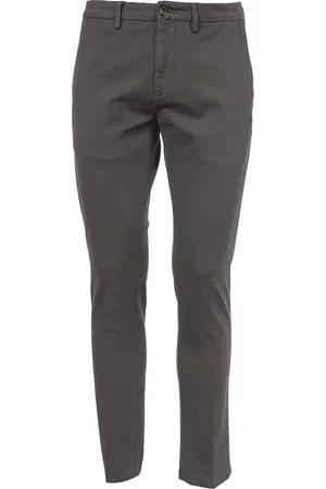Siviglia Bukser, Herre, Grå, W32, Bomuld, Slim Fit Carducci Bukser i Bomuld