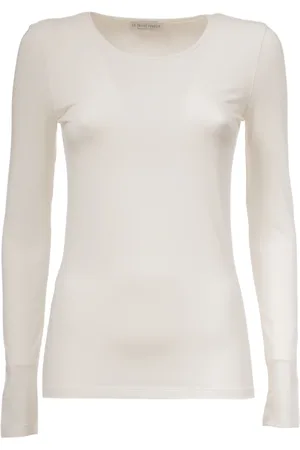 LE TRICOT PERUGIA Top, Dame, Hvid, M, Uld, Langærmet T-shirt