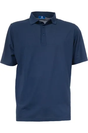 Kired Top, Herre, Blå, 6XL, Bomuld, Bomuldspolo