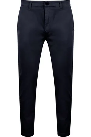 DEPARTMENT FIVE Bukser, Herre, Blå, W31, Bomuld, Slim Fit Chino Crop Pant