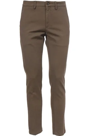 Siviglia Bukser, Herre, Brun, W32, Bomuld, Slim Fit Carducci Bukser i Bomuld