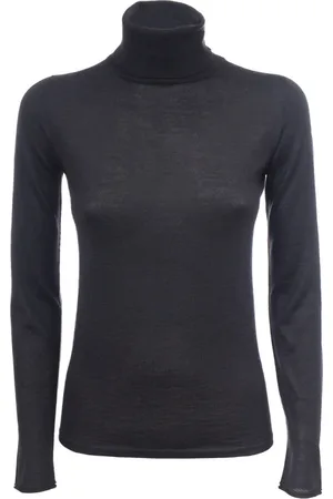 LE TRICOT PERUGIA Strik, Dame, Grå, XS, Uld, Højhalset Striktrøje
