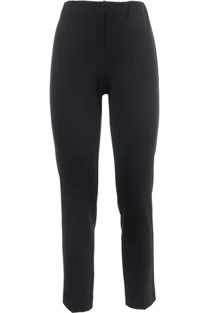 LE TRICOT PERUGIA Bukser, Dame, Sort, S, Uld, Strikbukser med elastisk talje