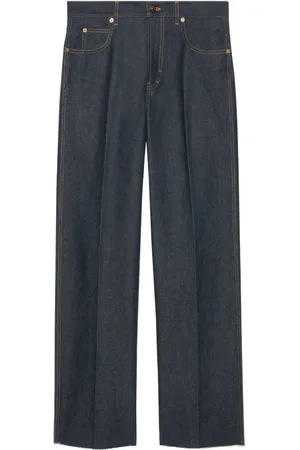 Gucci Jeans, Herre, Blå, W28, Bomuld, Midnight Wide-Leg Jeans