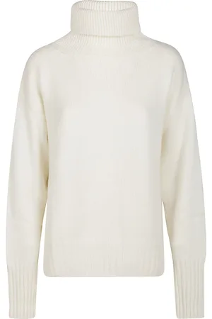 FARFETCH Strik, Dame, Hvid, L, Cashmere, Rullekraver