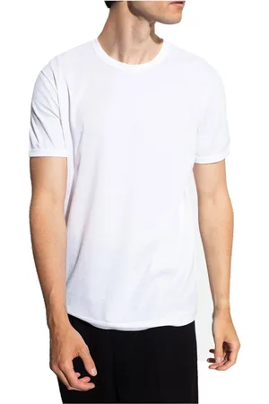 Dolce & Gabbana Top, Herre, Hvid, XL, Bomuld, Hvid T-shirt - Normal pasform, Rund hals, Korte ærmer
