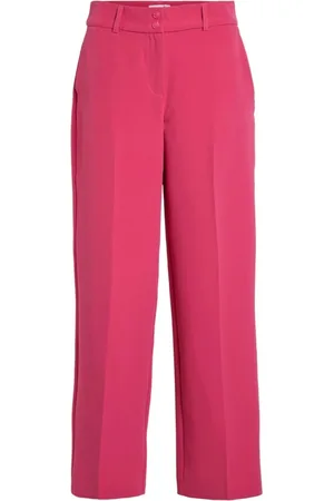 VILA Bukser, Dame, Lyserød, M, Dame Fuchsia Bukser