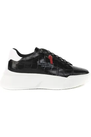 Giuliano Galiano Sko, Herre, Sort, 39 EU, Læder, Sneakers