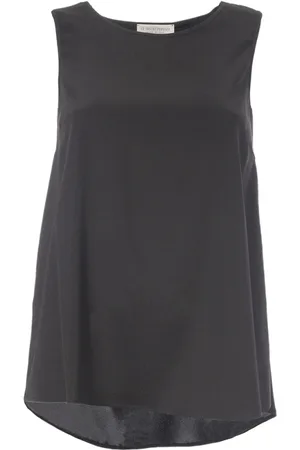 LE TRICOT PERUGIA Top, Dame, Sort, XS, Silke Ærmeløs Top