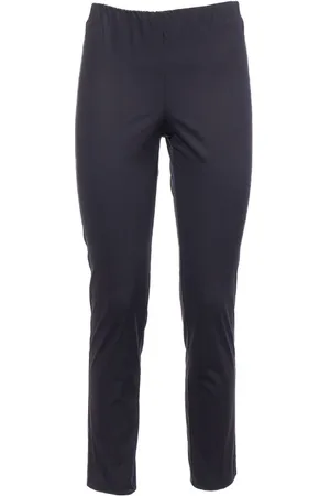 LE TRICOT PERUGIA Bukser, Dame, Blå, 2XL, Bomuld, Bomuldsbukser med elastisk talje
