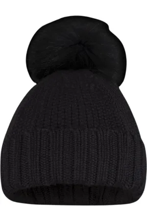MOORER Tilbehør, Dame, Sort, ONE SIZE, Uld, Merino Uld Pom Pom Hat