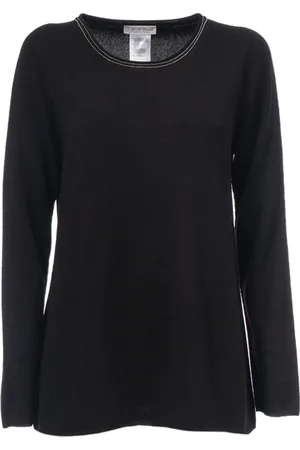 LE TRICOT PERUGIA Strik, Dame, Sort, S, Uld, Uld, Silke og Cashmere Striktrøje