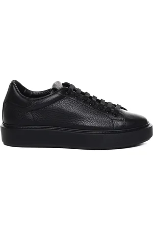 Giuliano Galiano Sko, Herre, Sort, 45 EU, Læder, Sneakers
