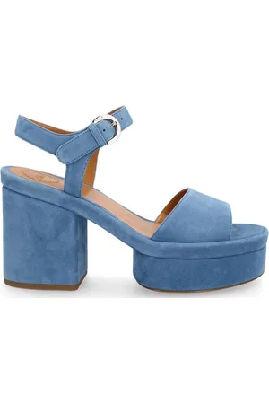 Chloé Sko, Dame, Blå, 40 EU, Læder, Platform Sandaler