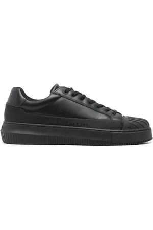 Calvin Klein Sko, Herre, Sort, 41 EU, Læder, Sort Chunky Cupsole Sneakers
