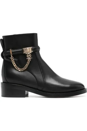 Michael Kors Sko, Dame, Sort, 37 1/2 EU, Uld, Sorte flade ankelstøvler