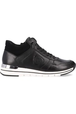Remonte Sko, Dame, Sort, 40 EU, Læder, Sorte Lukkede Sneakers til Kvinder