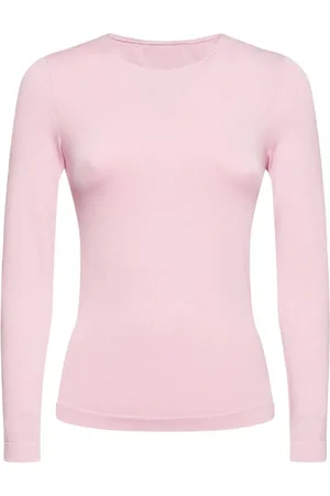 MVP Wardrobe Strik, Dame, Lyserød, S, Uld, Metallic Top Lange Ærmer