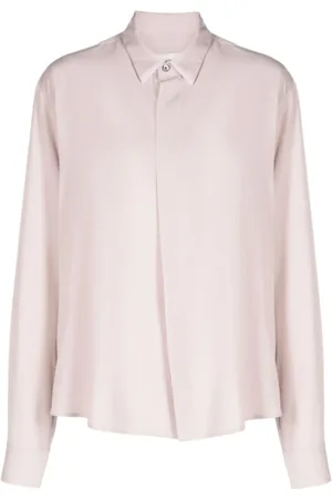 Ami Bluser & Skjorter, Dame, Lyserød, XS, Lyserød Crepe Top