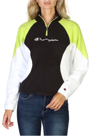 Champion Sweathshirts & Hoodies, Dame, Sort, S, Uld, Halv lynlås polar fleece sweater