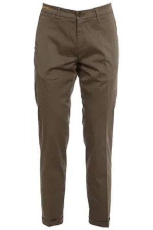 RE-HASH Bukser, Herre, Brun, W34, Bomuld, Beige Herrebukser, Ss22 Kollektion