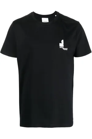 Isabel Marant Top, Herre, Sort, L, Bomuld, T-shirt med trykt logo