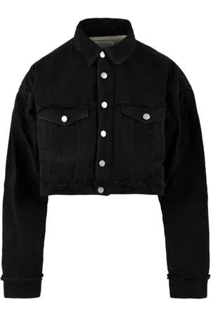 Icon Denim Jakke, Dame, Sort, XS, Denim, LOS Angeles Denim Skjorte
