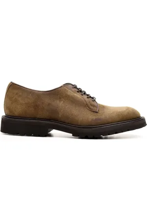 TRICKERS Sko, Herre, Brun, 42 EU, Uld, Beige Snøresko til Mænd