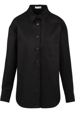 Douuod Woman Bluser & Skjorter, Dame, Sort, XS, Uld, Sort Daino Dd21 03 Skjorte