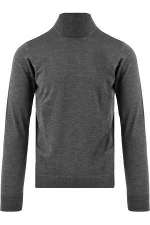 DRUMOHR Strik, Herre, Grå, 2XL, Uld, Grå Sweaters til Mænd