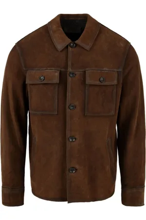 THE JACK LEATHERS Jakke, Herre, Brun, 2XL, Læder, Copenaghen J24 Brun Læderjakke