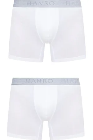 Hanro Undertøj, Herre, Hvid, XL, Bomuld, Boxershorts 2-pakke