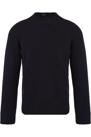 DRUMOHR Strik, Herre, Blå, 2XL, Blå Sweaters til Mænd