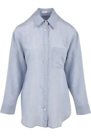 Douuod Woman Bluser & Skjorter, Dame, Blå, 2XS, Uld, Clear Colibri Skjorte