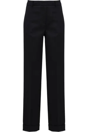 Douuod Woman Bukser, Dame, Blå, XS, Satin, Bredbenet Satinbukser