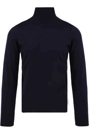 DRUMOHR Strik, Herre, Blå, XL, Uld, Blå Sweaters til Mænd