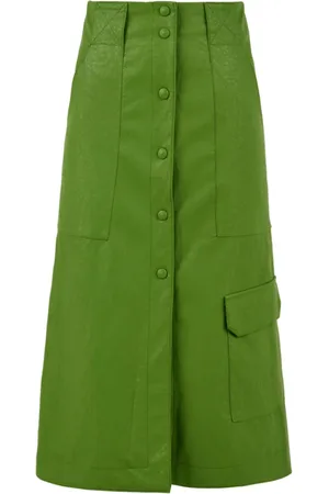 Beatrice B Nederdel, Dame, Grøn, XS, Uld, Donna Modello Nederdele