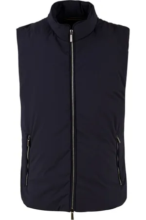MOORER Jakke, Herre, Blå, XL, Uld, Blå Gilet Jakke Uros-Skt U0497