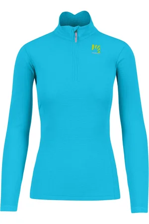 Karpos Strik, Dame, Blå, XL, Uld, Blå Atoll Blonde Sweatshirt