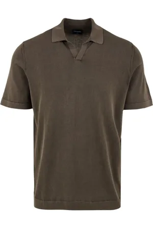 DRUMOHR Top, Herre, Brun, 2XL, Brun Polo Shirt til Mænd