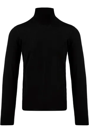 DRUMOHR Strik, Herre, Sort, L, Sorte Sweaters til Mænd