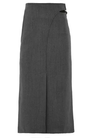 Beatrice B Nederdel, Dame, Grå, XS, Uld, Grå Nederdel - Donna Modello 23Fa5771 Krip 90