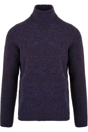 DRUMOHR Strik, Herre, Lilla, 2XL, Bordeaux Sweater til Mænd