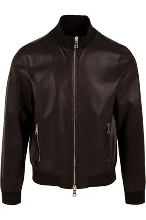 THE JACK LEATHERS Jakke, Herre, Brun, XL, Læder, Derek Seamless Læderjakke
