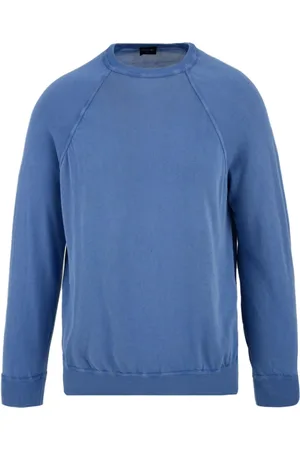 DRUMOHR Sweathshirts & Hoodies, Herre, Blå, XL, Blå Sweaters til Mænd