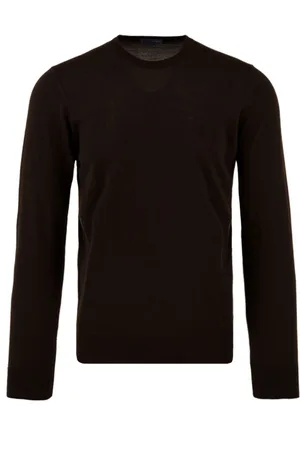 DRUMOHR Strik, Herre, Brun, XL, Mørkebrune Sweaters til Mænd