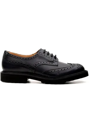 TRICKERS Sko, Herre, Blå, 40 1/2 EU, Navy Haas Flade Sko