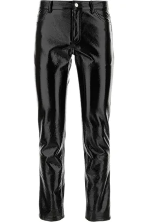 Courrèges Jeans, Herre, Sort, M, Bomuld, Sort Vinyl Bukser