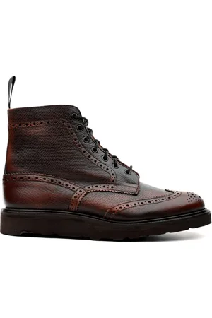 TRICKERS Sko, Herre, Lilla, 41 1/2 EU, Burgundy Stow Støvler