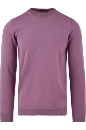 D.A. Daniele Alessandrini Strik, Herre, Lilla, M, Uld, Herre Sweaters - Fm930944305 86
